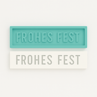 Frohes Fest Forma aus Silkion zum gießen mit keraflott