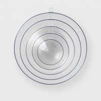 Transparente Acryl-Halbkugeln im Set von easy-sticks für kreative Beton- und Gießpulver-Projekte, ideal zum Schalen Gießen.