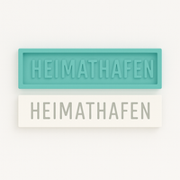 Silikonform mit Schrift Heimathafen Heimat Hafen – perfekt für DIY-Projekte, Resin-Gießen, Seifenherstellung oder kreative Bastelideen