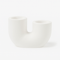 Moderne Silikonform von Easy-Sticks für U-Kerzenhalter in elegantem Weiß, ideal für kreative DIY-Kerzenständer. Perfekt für individuelle Designs und vielseitige Gießmaterialien.