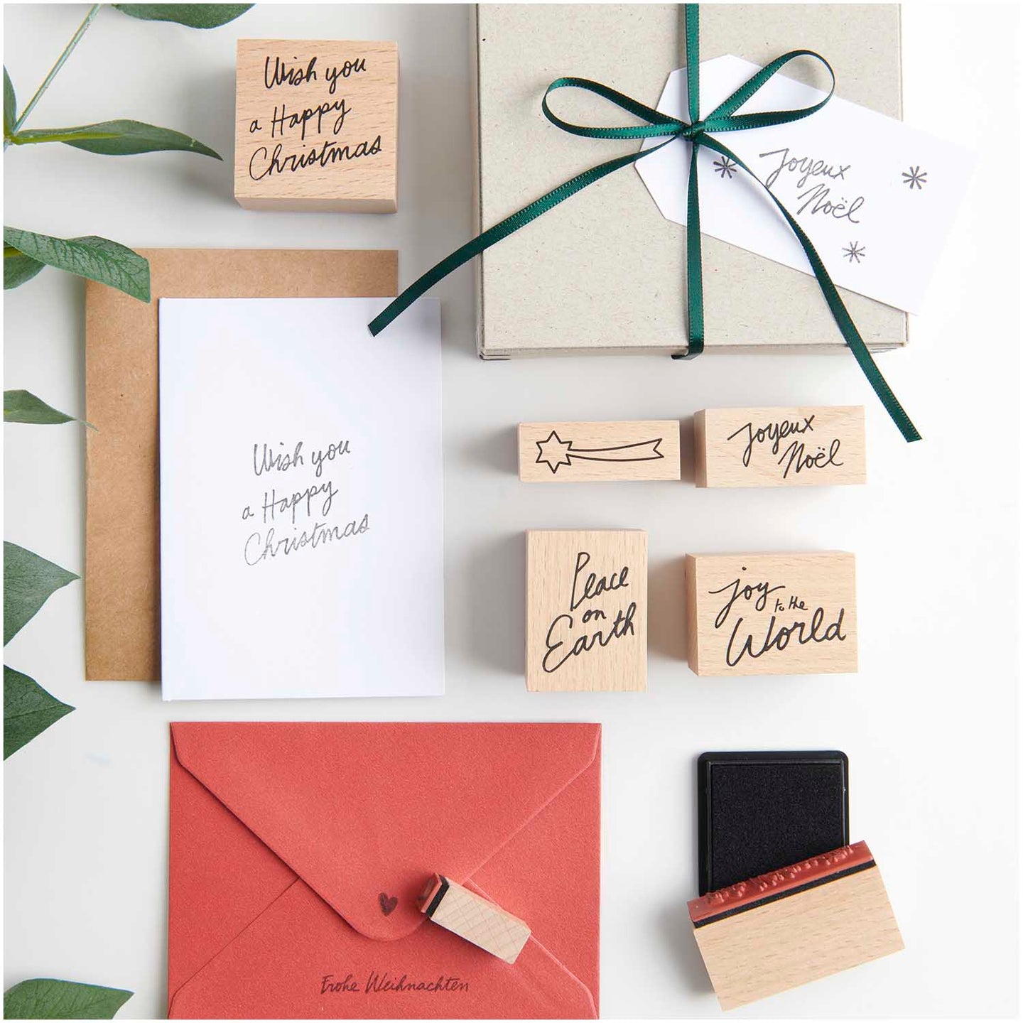 Weihnachtsstempel Set "Christmas Rocks!" Mit Handlettering Für Kreative Weihnachtsprojekte