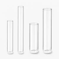 Transparente Flachboden Reagenzgläser im Set von easy-sticks, ideal für Laboranwendungen und kreative Projekte. Dieses Set umfasst Reagenzgläser mit Durchmessern von Ø 20 x 160 mm und Ø 20 x 110 mm.