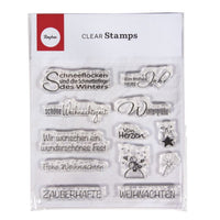 Weihnachtsstempel Clear Stamp SetFür Festliche Karten Gestaltungen Und Winterliche Motive