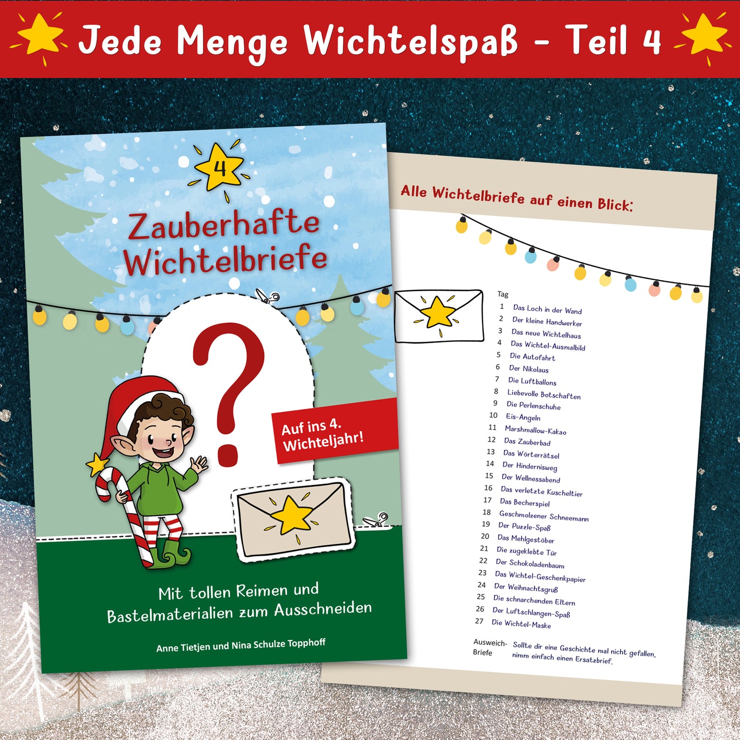 Zauberhafte Wichtelbriefe - Inhaltsverzeichnis Teil 4 vom Wichtelbuch