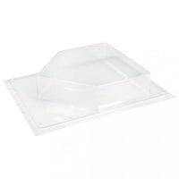 Transparente Gießform von easy-sticks, gestaltet wie ein Haus, perfekt für Bastelarbeiten mit der Rayher Gießform: Haus.