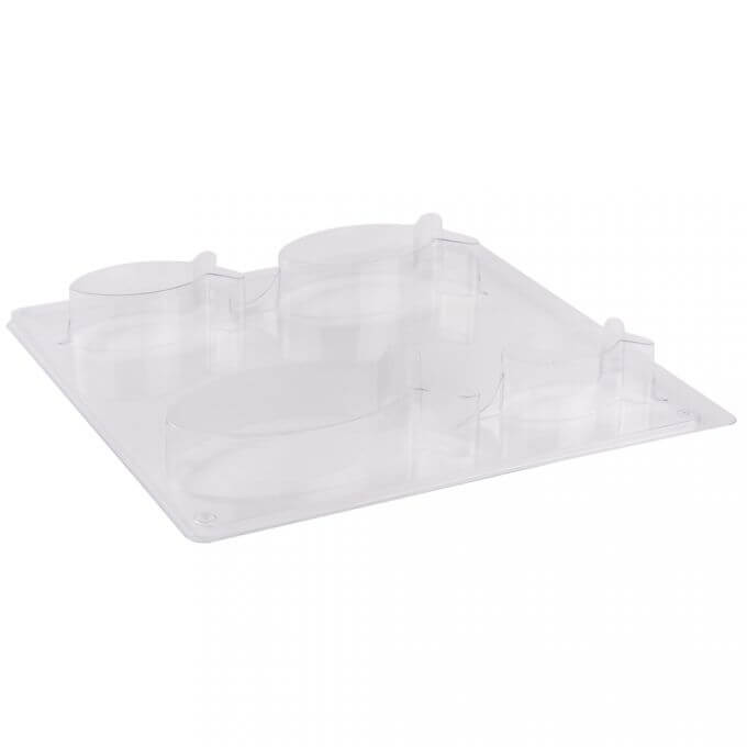 Kunststoff Gießform mit verschiedenen Fischdesigns zur dekorativen Verwendung von Easy-Sticks - Gießform: Fische.