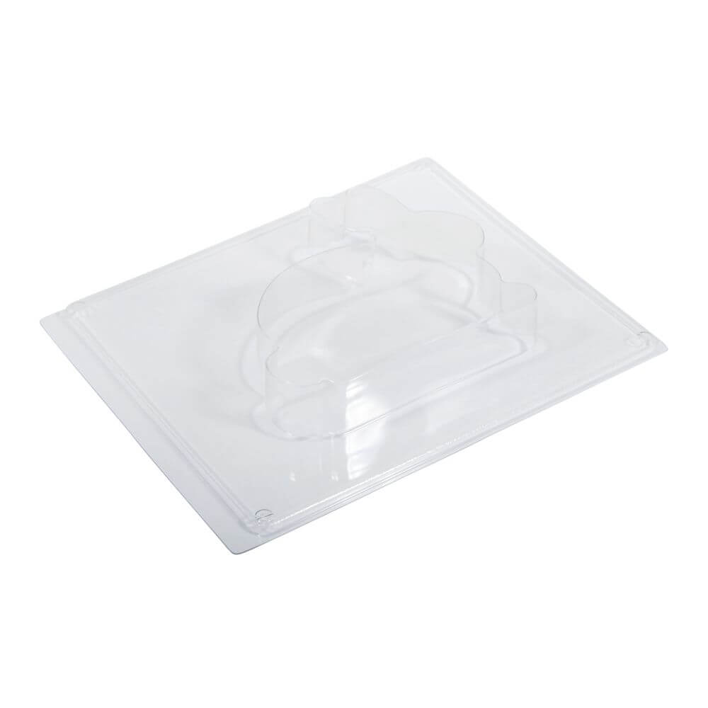 Transparente Gießform für einen charmanten Hasen von Easy-Sticks, ideal für kreative Bastelprojekte zu Ostern.