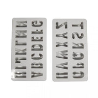 Zwei Silikonformen von Easy-Sticks für Buchstaben: Detailansicht der Buchstaben A bis Z, perfekt zum Gestalten von einzigartigen DIY-Projekten.