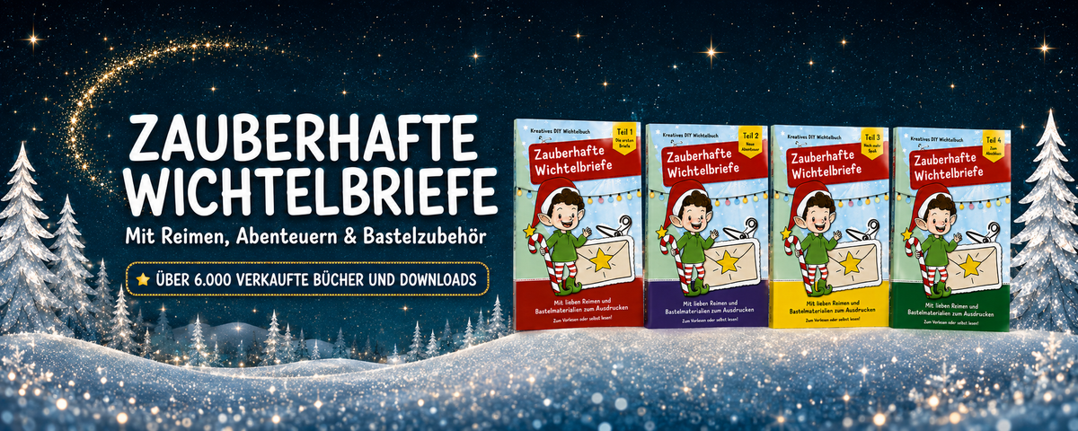 Wichtelbriefe und Zubehör als gedrucktes Buch