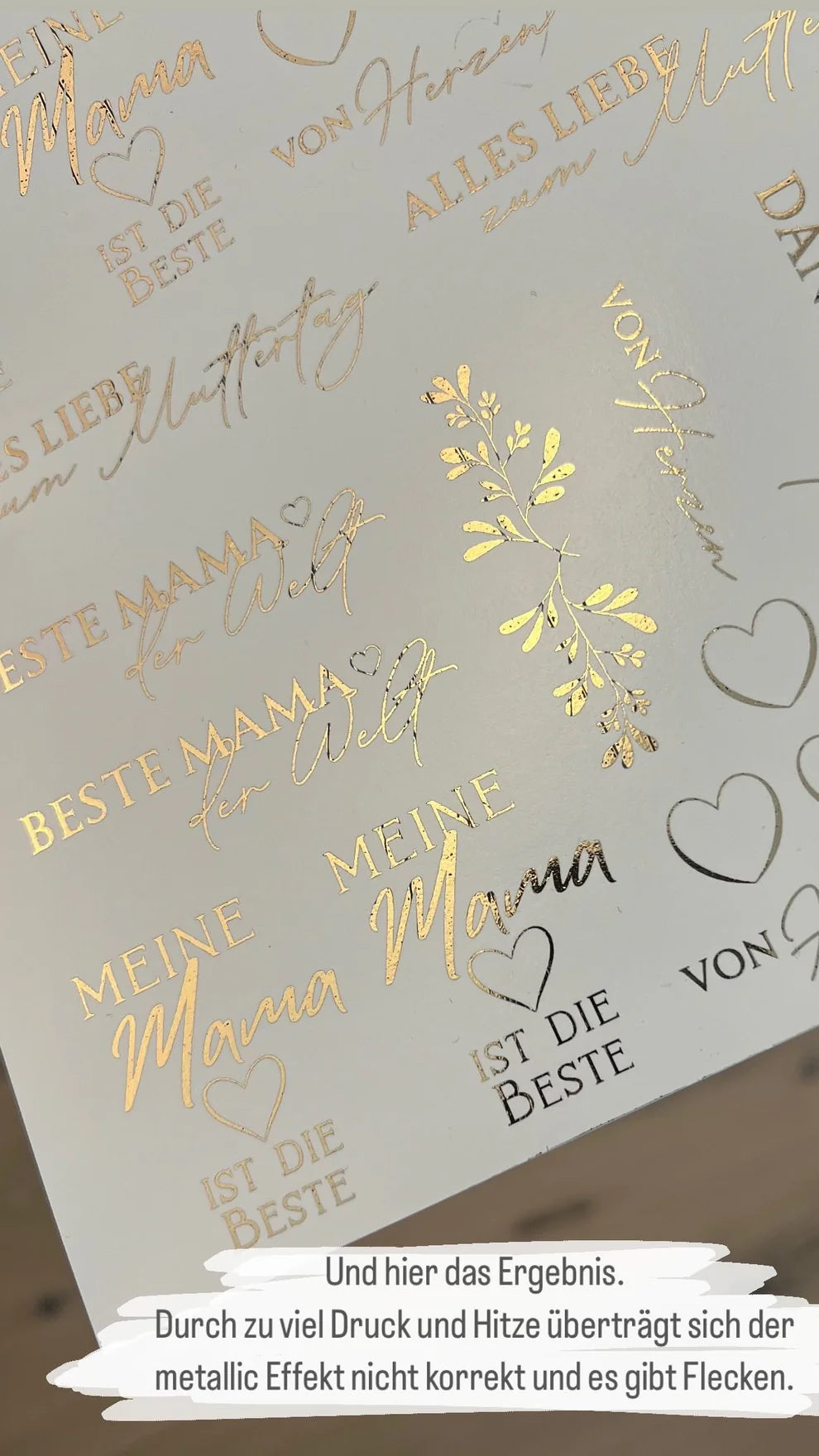 DIY Metallic Wasserschiebefolien Set – 5 A4 Folien Für Kerzen In Champagner-Gold, Silber, Roségold