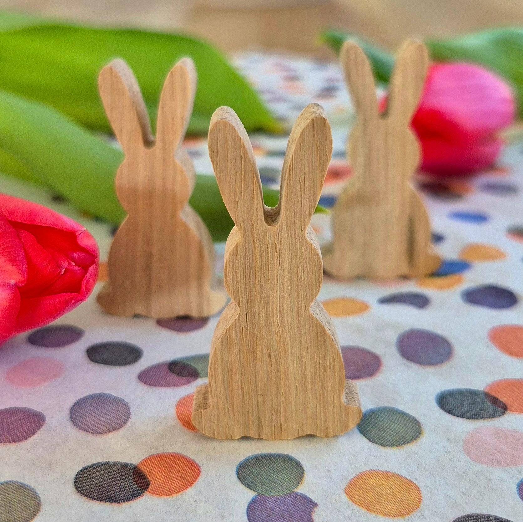 Osterhase aus Holz Osterhasen DIY Dekoidee zu Ostern handmade