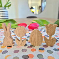 Holz Osterdeko DIY Tischdeko