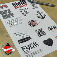 Bunte Sticker von easy-sticks - 100 Sticker im PNG-Format zum Drucken, vielseitig einsetzbar für kreative DIY-Projekte.