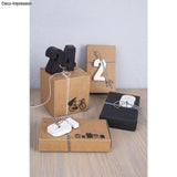 Dekorative Geschenkboxen mit handgegossenen Zahlen 24 und 2, personalisiert für besonderen Anlässe, Silikon Gießform 0-9 von easy-sticks.