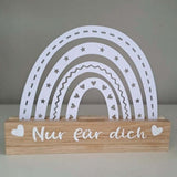 Kreative Regenbogen Plotter Datei von easy-sticks, dekoratives Element mit dem Schriftzug 'Nur für dich', geeignet für DIY-Projekte.