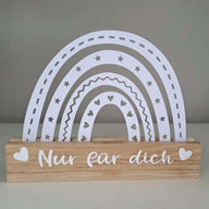 Kreative Regenbogen Plotter Datei von easy-sticks, dekoratives Element mit dem Schriftzug 'Nur für dich', geeignet für DIY-Projekte.