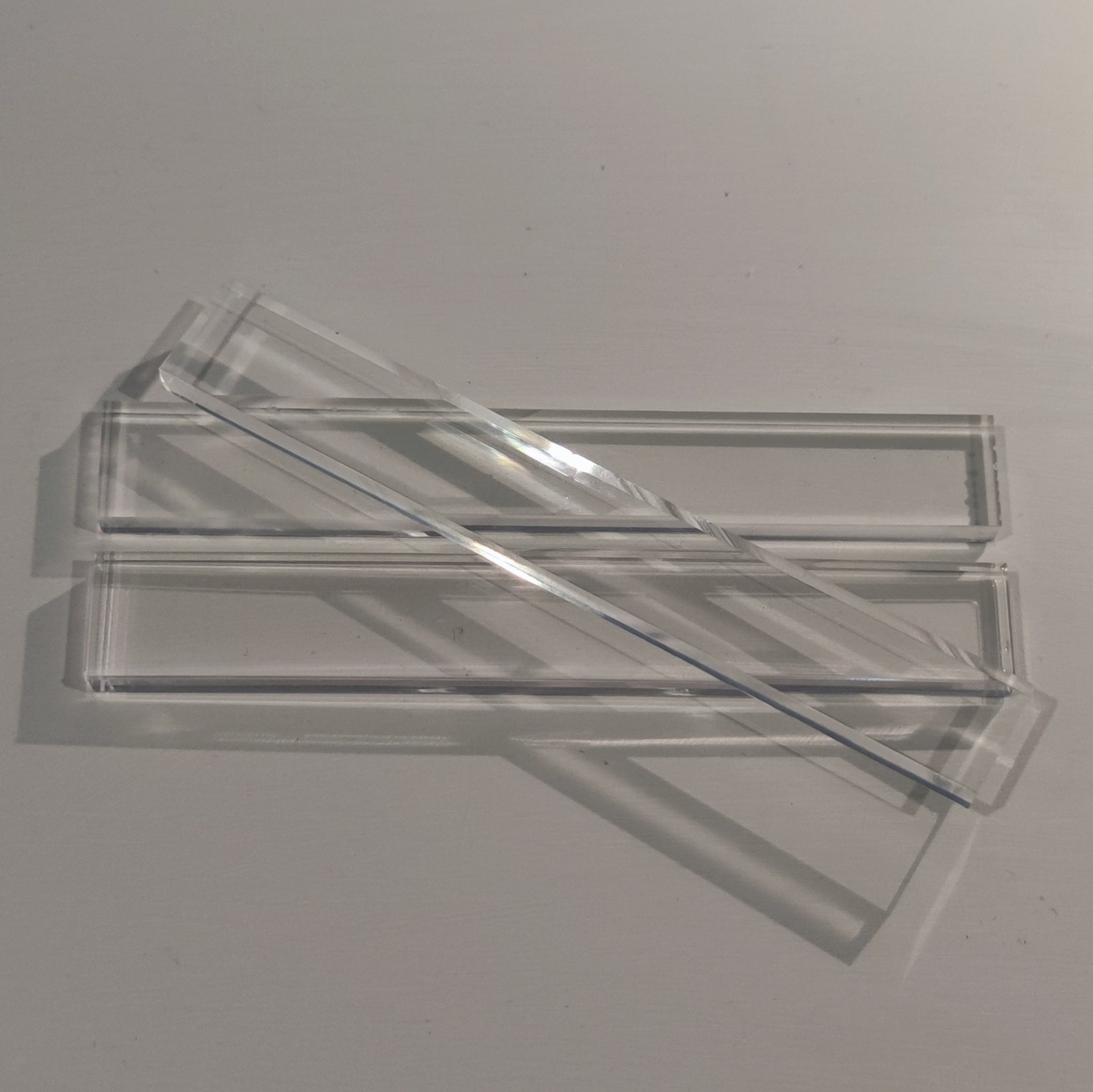 Acryl Easy-Sticks Klar 16cm, 10 Stück - Hochwertige DIY Bastelsticks Acryl Für Kreative Projekte