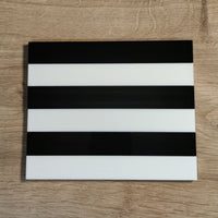 Easy-Sticks Acryl glänzend schwarz, 8 Stück für außen und innen