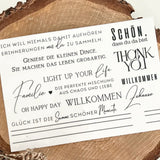 Schön, dass du da bist, Oh Happy Day, Willkommen Zuhause Rub On Sticker