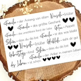 Easy-Sticks Familie Wunsch Erfüller Schön, dass du da bist, Sticker Rub Ons Rub On