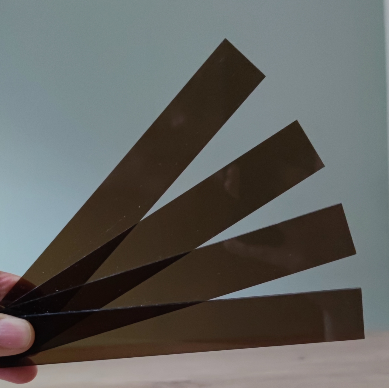Easy-Sticks Acryl braun getönt, 4 Stück zum Basteln DIY kreativ werden Projekt Bastelidee