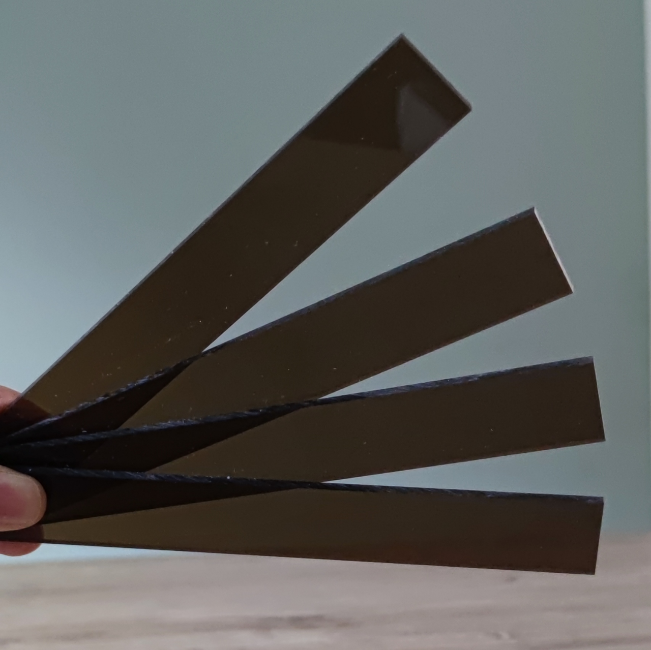 Easy-Sticks Acryl braun getönt, 4 Stück zum Basteln DIY kreativ werden Projekt Bastelidee