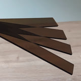 Easy-Sticks Acryl braun getönt, 4 Stück zum Basteln DIY kreativ werden Projekt Bastelidee