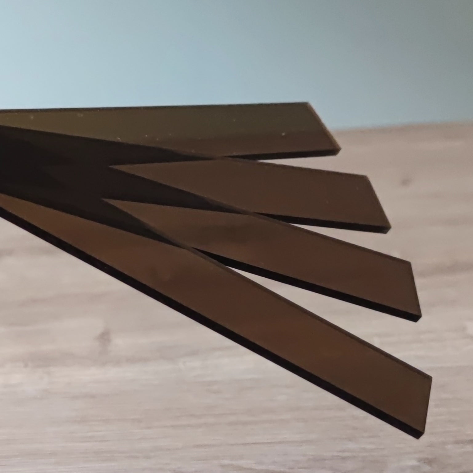 Easy-Sticks Acryl braun getönt, 4 Stück zum Basteln DIY kreativ werden Projekt Bastelidee