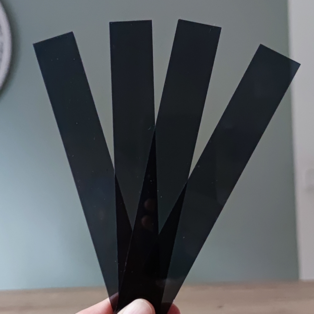 Easy-Sticks Bastelklötzchen Grau, 4 Stück - UV-Beständiges Acryl