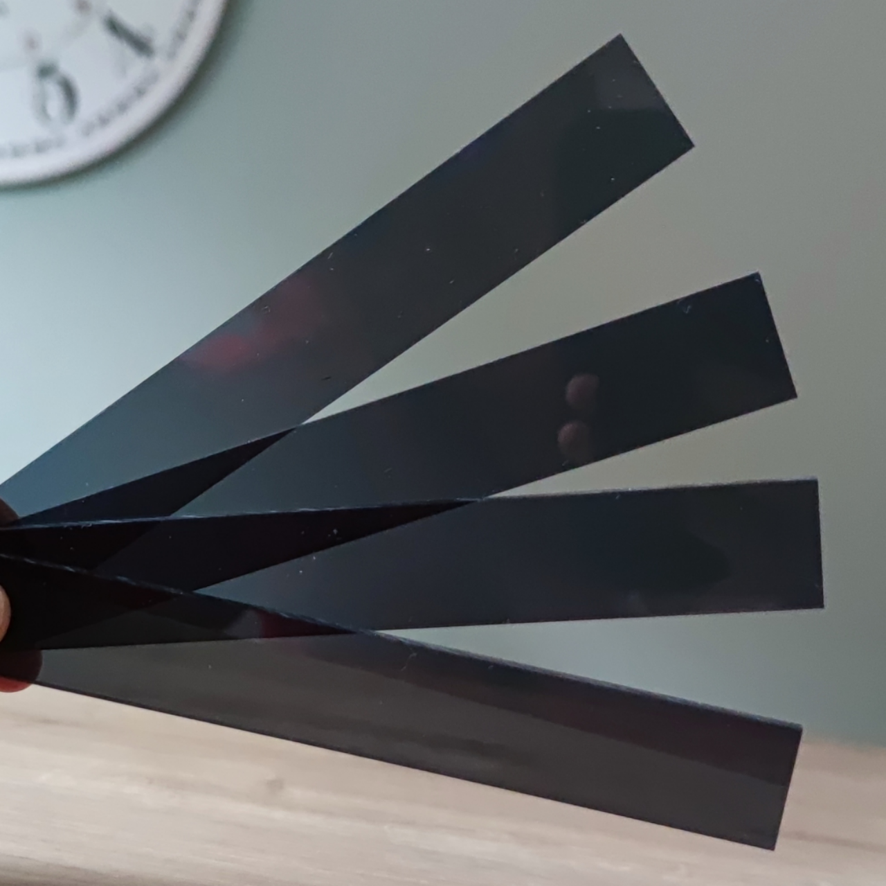 Easy-Sticks Bastelklötzchen Grau, 4 Stück - UV-Beständiges Acryl