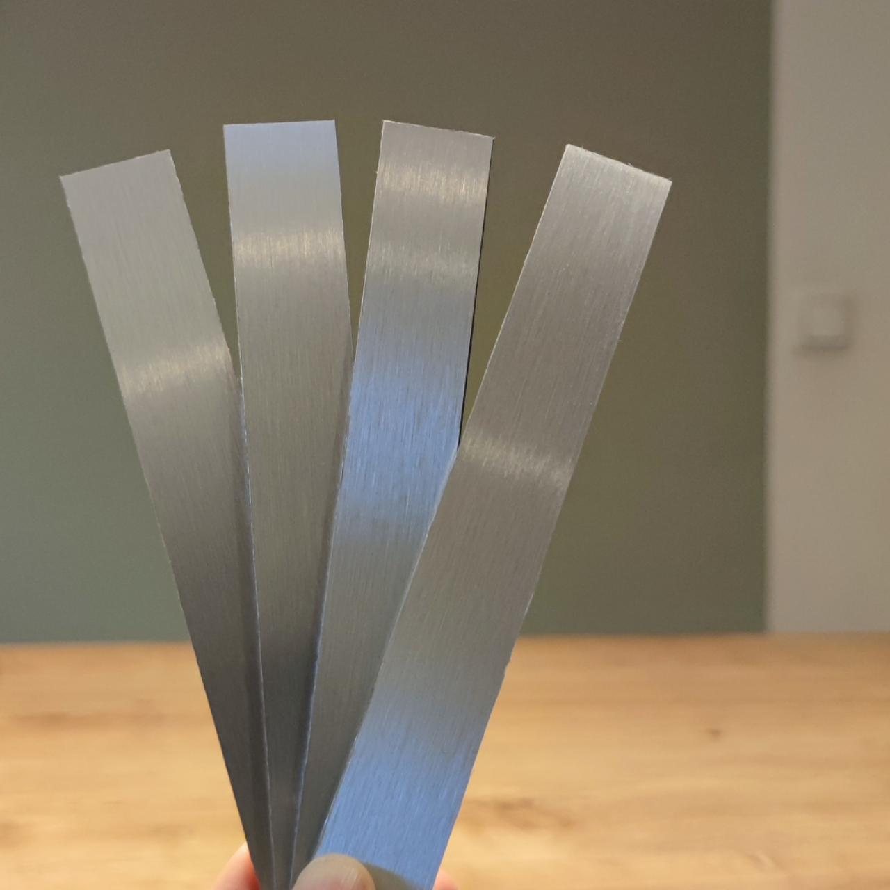 Easy-Sticks silber gebürstet, 4 Stück, UV-beständig, für Innen und Außen Bastelmaterialien