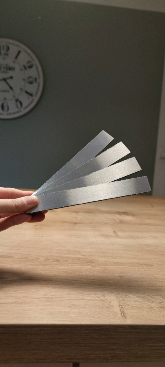 Easy-Sticks silber gebürstet, 4 Stück, UV-beständig, für Innen und Außen Bastelmaterialien