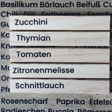 Kräuter Sticker Rub Ons A4 – Wetterfest, Kratzfest & Einfaches Anbringen für Gewürzdosen