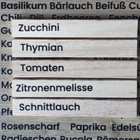 Kräuter Sticker Rub Ons A4 – Wetterfest, Kratzfest & Einfaches Anbringen für Gewürzdosen
