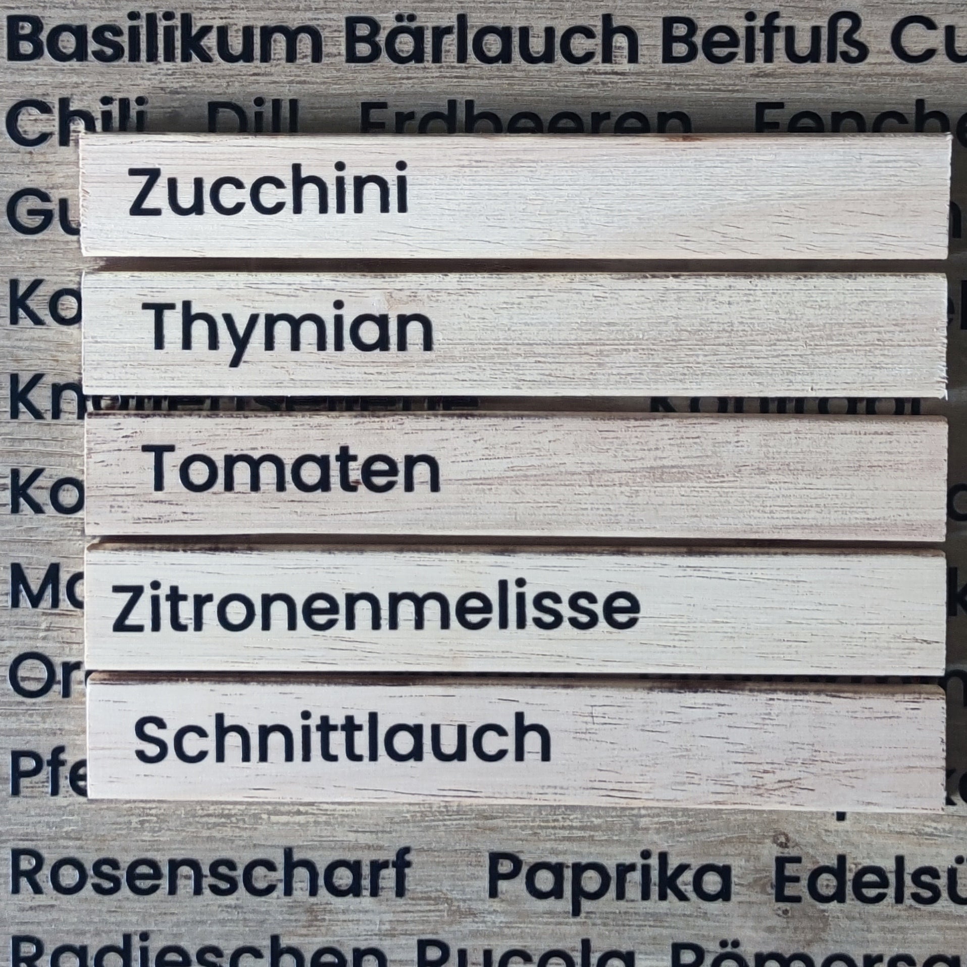 Kräuter Sticker Rub Ons A4 – Wetterfest, Kratzfest & Einfaches Anbringen für Gewürzdosen