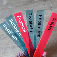 Kräuter Sticker Rub Ons A4 – Wetterfest, Kratzfest & Einfaches Anbringen für Gewürzdosen