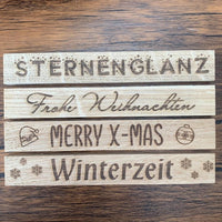 Plotterdateien Weihnachten - 4 Winterliche Designs: Sternenglanz, Frohe Weihnachten, Merry X-Mas