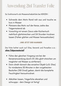Kerzen und Keramik in Gold beschriften mit Gold Stickern