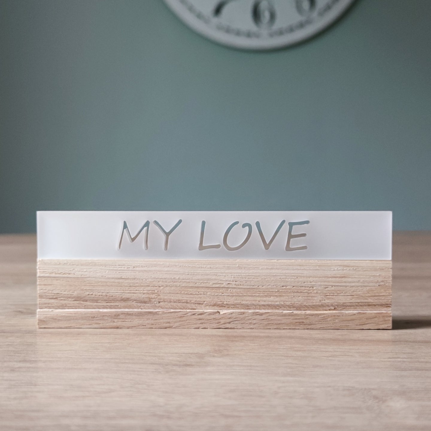 I Love You Acryl easy-Sticks, Satiniert, 16 x 2,2 x 0,8 cm – Perfektes Geschenk Hochzeit Acrylklötzchen