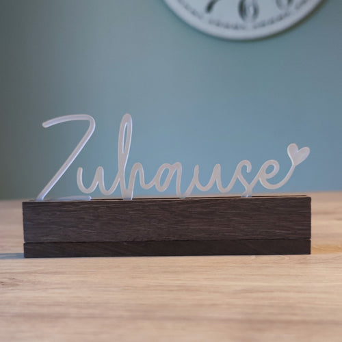 Zuhause Schriftzug Aus Acryl – Stilvolle Geschenkidee Zuhause Für Kartenhalter