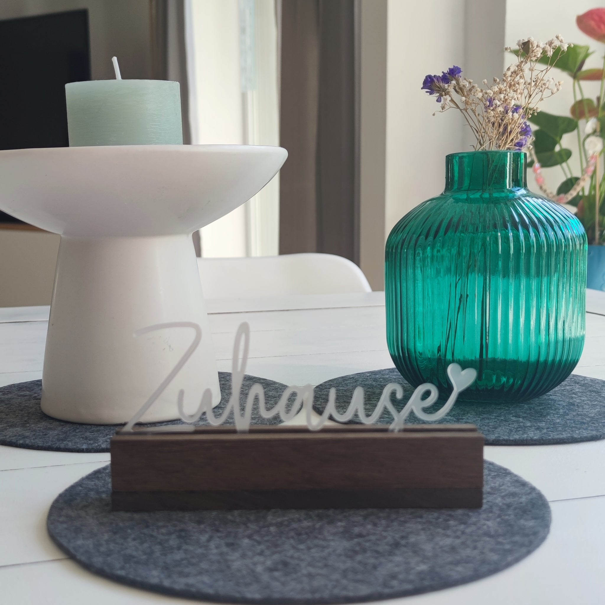 Zuhause Schriftzug Aus Acryl – Stilvolle Geschenkidee Zuhause Für Kartenhalter