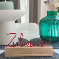Zuhause Schriftzug Aus Acryl – Stilvolle Geschenkidee Zuhause Für Kartenhalter