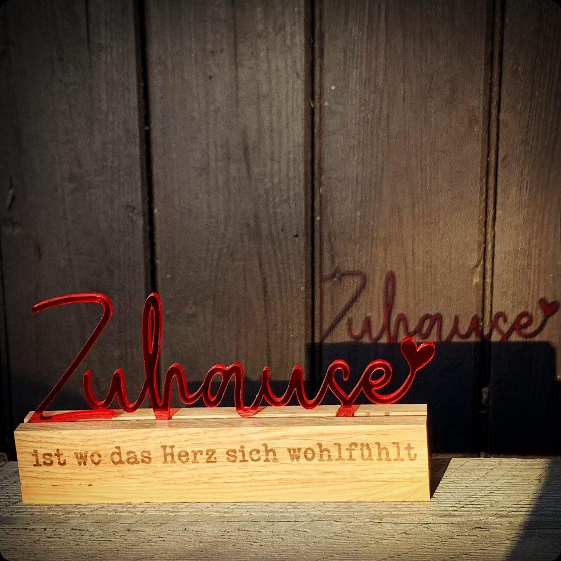 Zuhause Schriftzug Aus Acryl – Stilvolle Geschenkidee Zuhause Für Kartenhalter