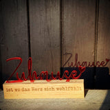 Zuhause Schriftzug Aus Acryl – Stilvolle Geschenkidee Zuhause Für Kartenhalter