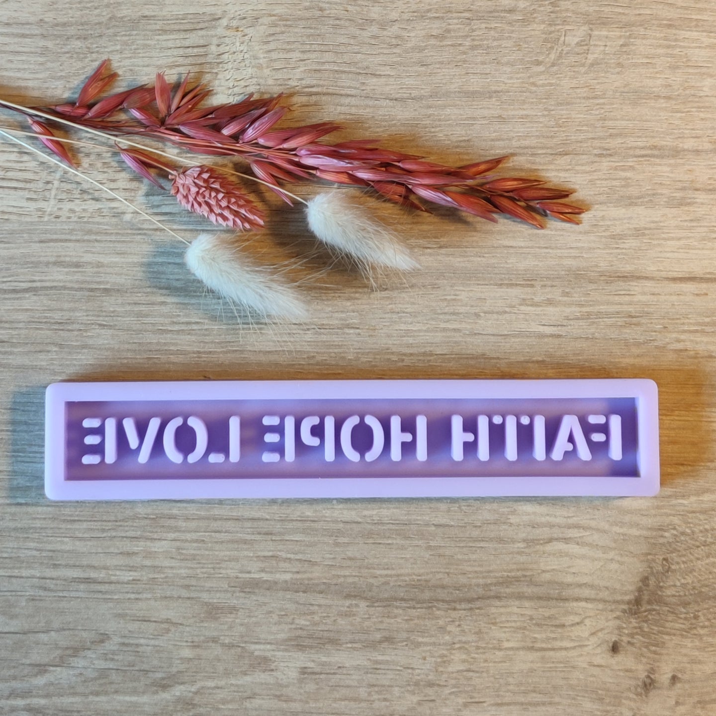 Fait Hope Love Dekorative Formen Easy-Sticks Silikonform Für Kreative Projekte, 16x2,2x0,8 Cm