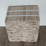 bastelmaterial holz esche Klötzchen Kloetzchen Bastelholz basteln DIY helles Holz zum basteln