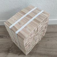 bastelmaterial holz esche Klötzchen Kloetzchen Bastelholz basteln DIY helles Holz zum basteln