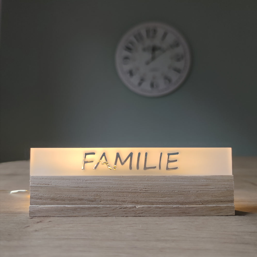 Familie Acryl Easy-Sticks  - Satiniert für ein Stilvolles Zuhause