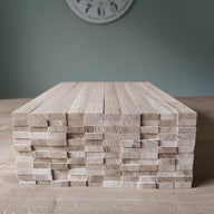 Easy-Sticks 4.0 aus Eichenholz - Ideal für kreative Projekte und Bastelarbeiten - 32cm x 2,3cm x 0,8cm