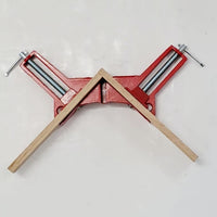 Winkelspanner 45° und 90° von Easy-Sticks, abgebildet mit Holzstücken in präzisen Verbindungen, ideal für DIY Holzarbeiten.